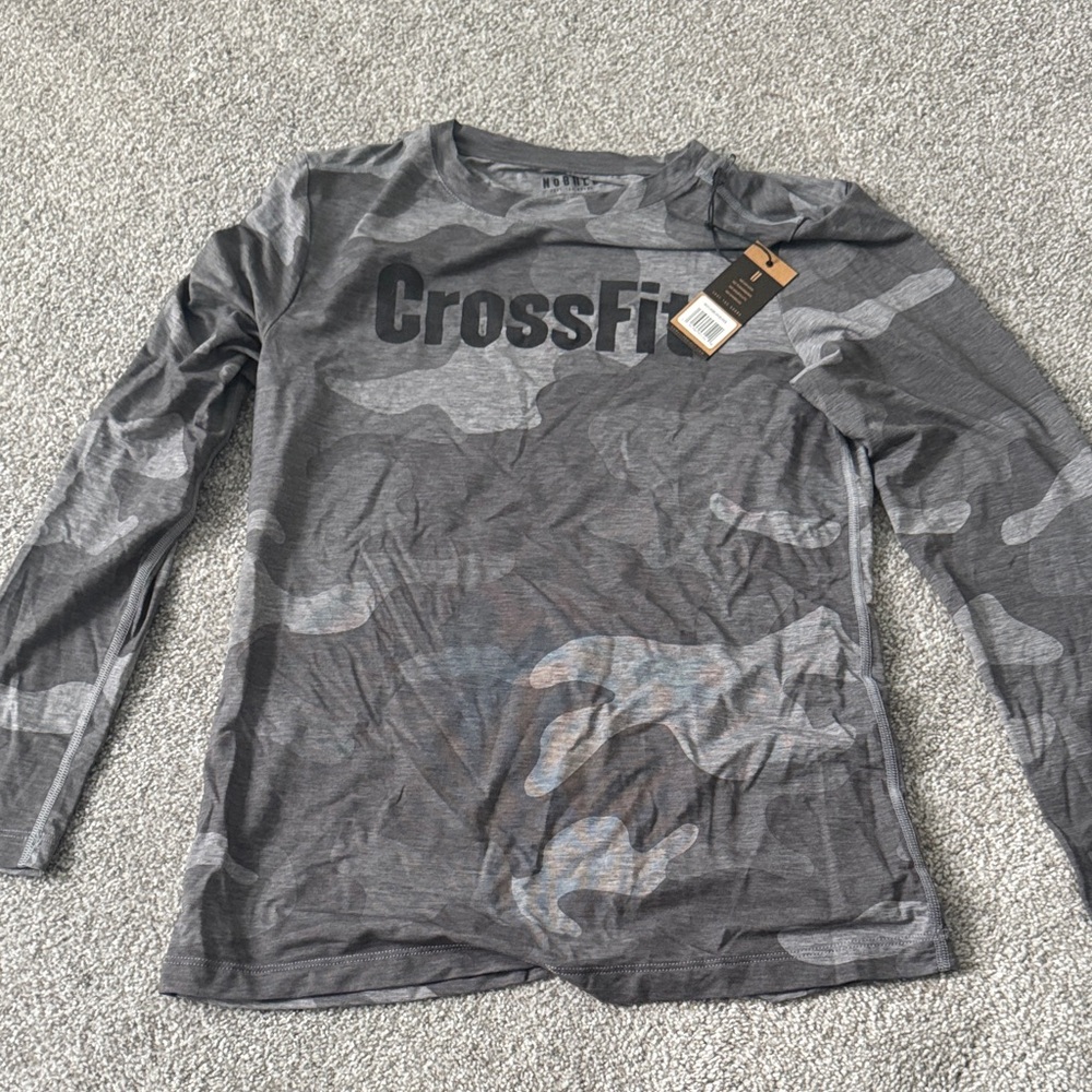 Reebok Gray Camouflage CrossFit Shirt